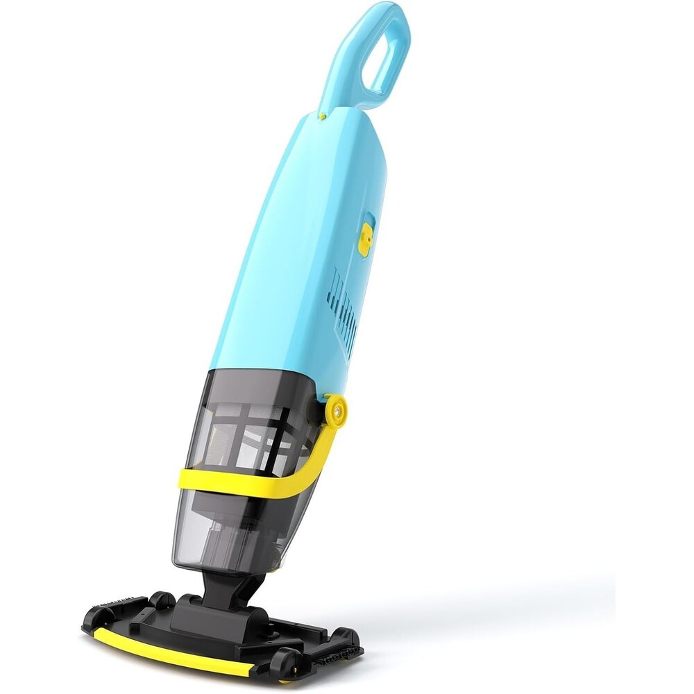 Cordless Pool Vacuum for Above Ground Pool with Telescopic Pole, Blue